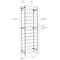 Sorbus Black 75-Bottle Freestanding Metal Wine Rack